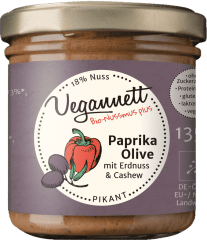 Bio Paprika Oliven Aufstrich mit Cashew- und Erdnussmus