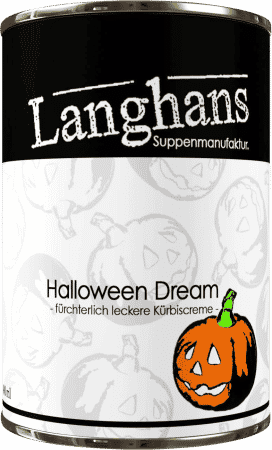 Halloween Dream Kürbiscremesuppe von Langhans Suppenmanufaktur