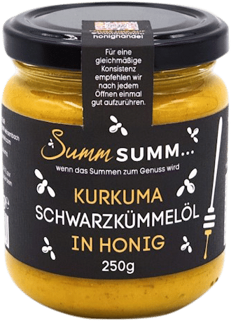 Kurkuma Schwarzkümmelöl in Honig von Summ SUMM Honighandel