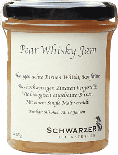 Pear Whisky Jam von Schwarzer Rabe Delikatessen