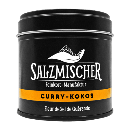 Curry-Kokos-Salz von Salzmischer Feinkost-Manufaktur