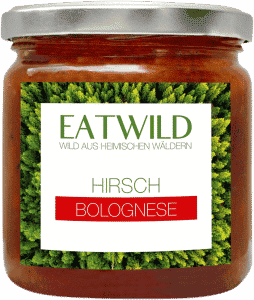 Hirsch Bolognese mit Bio-Zutaten