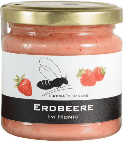 Erdbeere im Honig