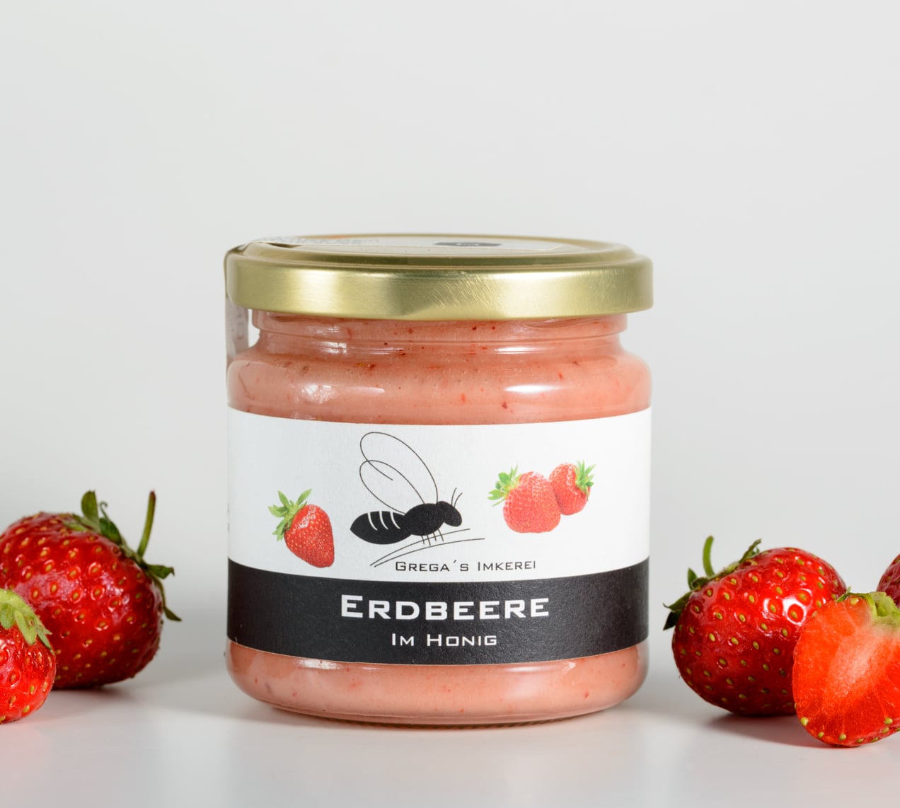 Erdbeere im Honig von Grega's Imkerei