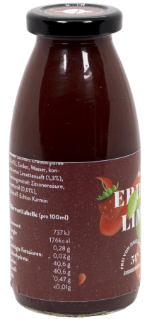 Fruchtsirup Erdbeere-Limette - 250ml