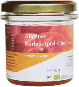 Allgäuer Bio Kürbis-Apfel Chutney