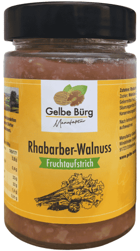 Fruchtaufstrich Rhabarber-Walnuss