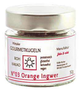 Gourmetkugeln No. 03 - Orange Ingwer