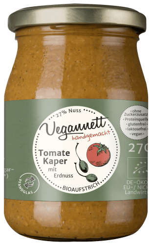 Bio Tomaten Kapern Aufstrich mit Erdnussmus - 270g