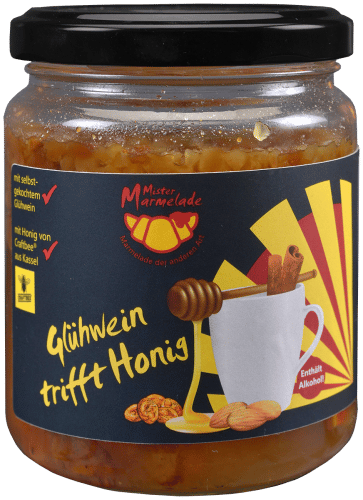 Glühwein trifft Honig mit Rosinen und Mandeln