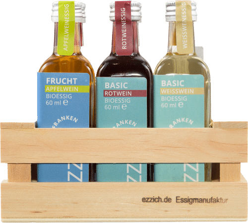 ezzich Bio Essig Tasting-Set "Frucht & Basic"
