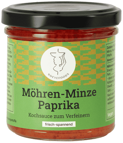 Ndey Gemüseduo - Möhren-Minze-Paprika-Sauce