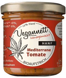 Bio Mediterrane Tomate Aufstrich mit Hanf