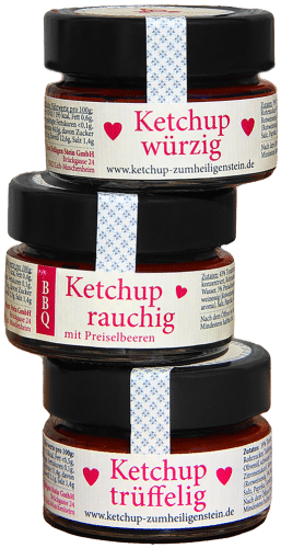 Ketchup Feinschmecker-Sortenmix 3er-Set