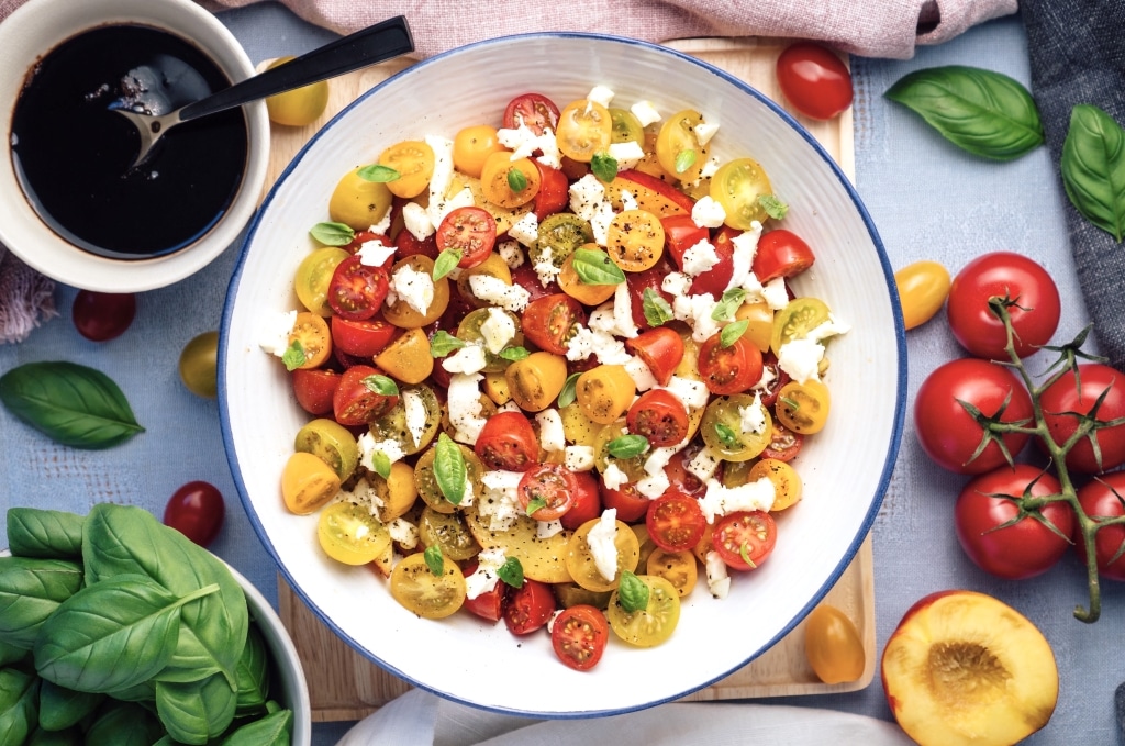Tomaten-Salat mit Mozzarella