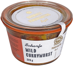 Scharfe Wild-Currywurst
